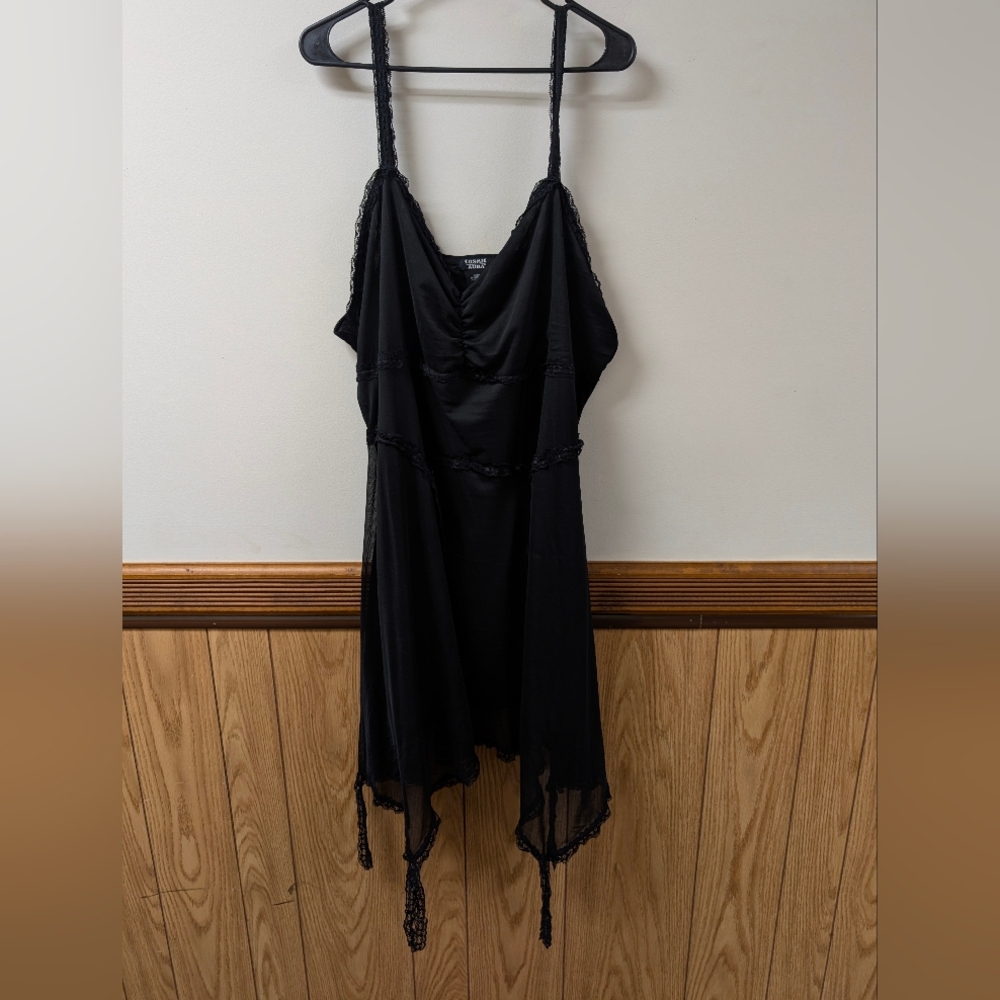 Cosmic Aura Black Floral Mesh Maxi Dress